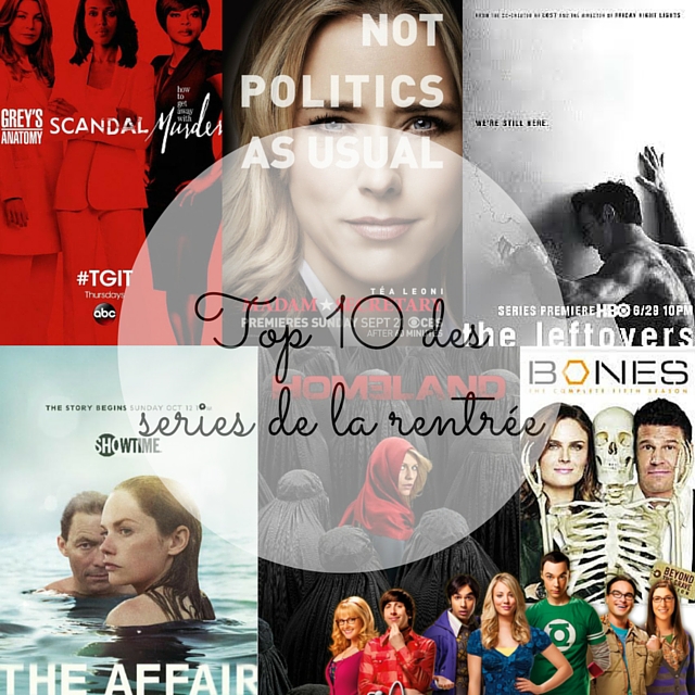 Top 10 Séries rentrée 2015