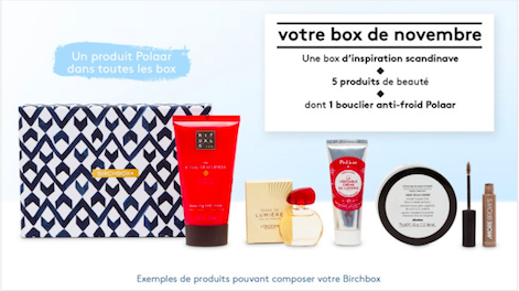 Birchbox Novembre 2017 Cocooning