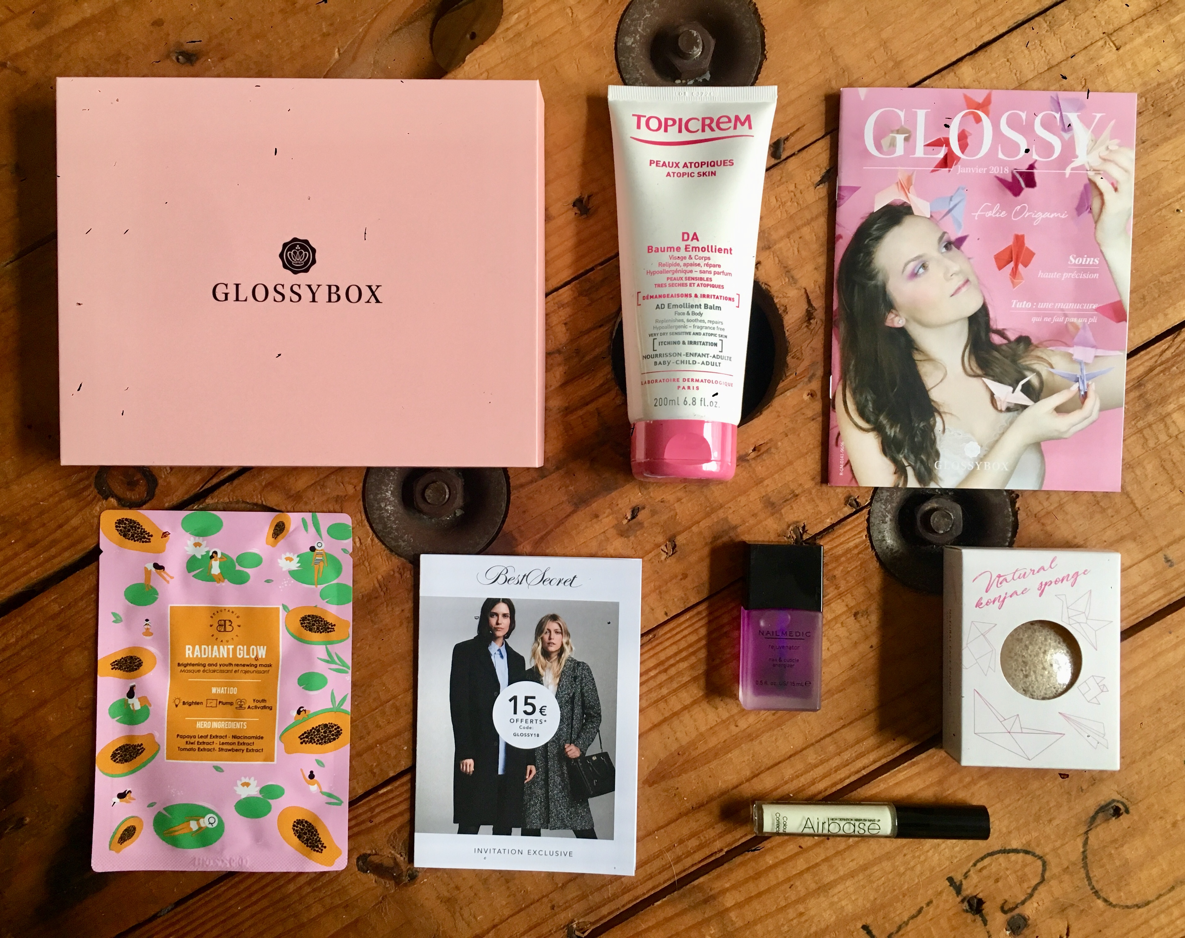 Glossybox-janvier2018-FolieOrigami