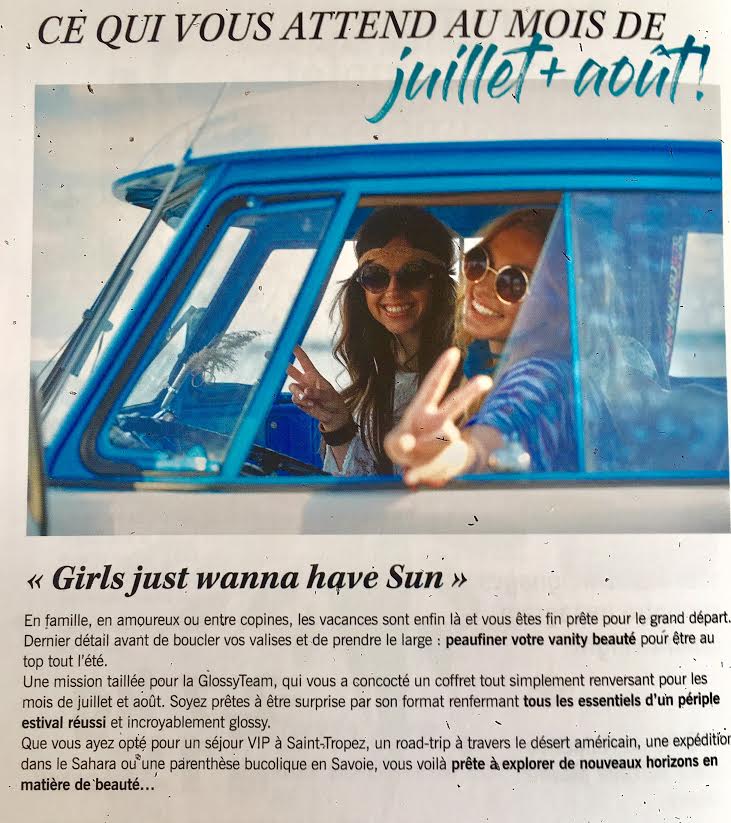 Glossybox de Juillet-Août