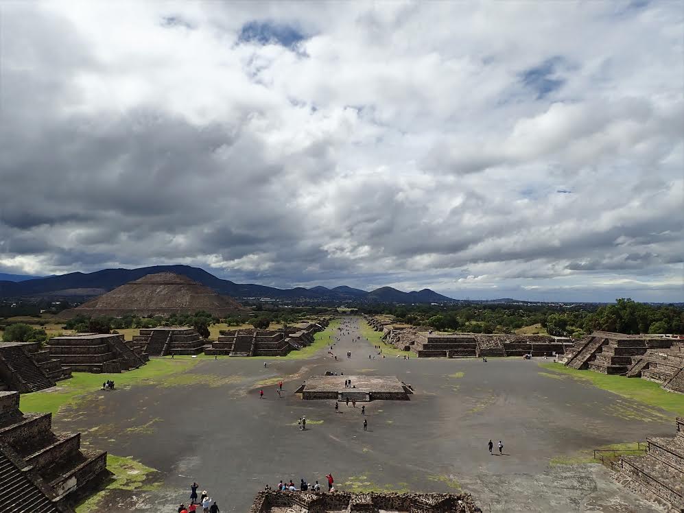 les pyramides et le temple de Teotihuacán