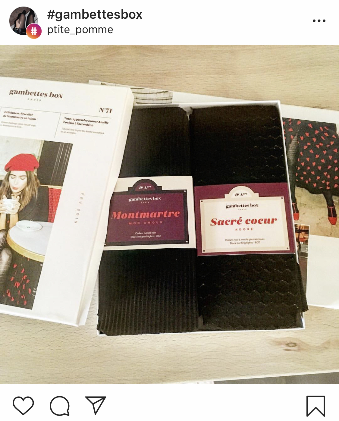 Gambettes Box de Février 2019